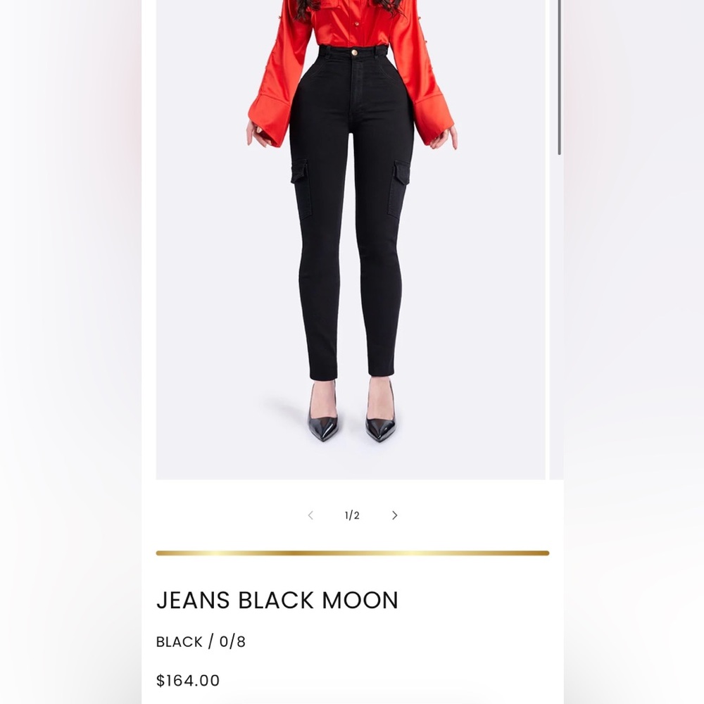 Black Moon Women's Skinny Cargo Pants -Firm price